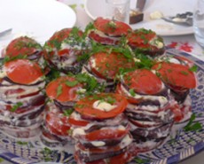Aubergine stacks